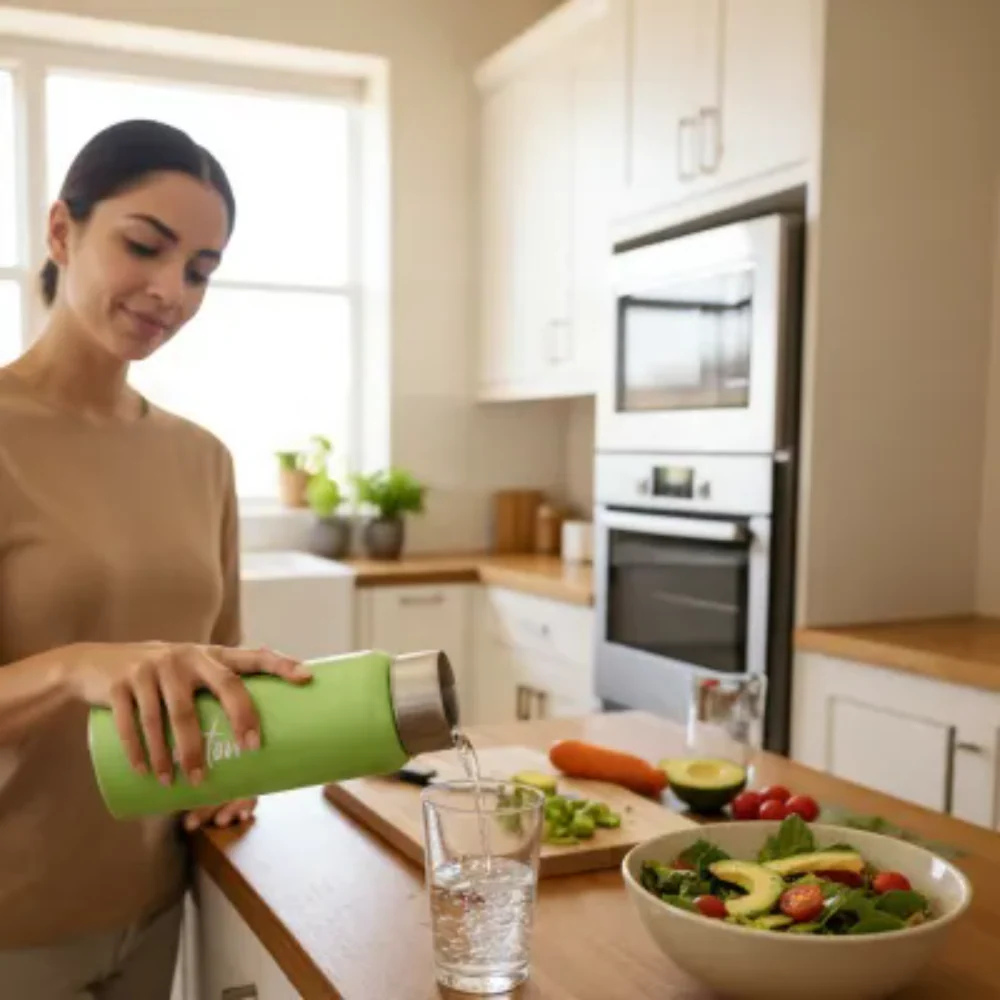 Aqua Stainless Steel Bottle (Milton) - Image 5