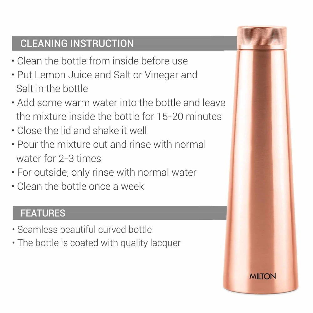 Copper Delight Water Bottle (Milton) - Image 9