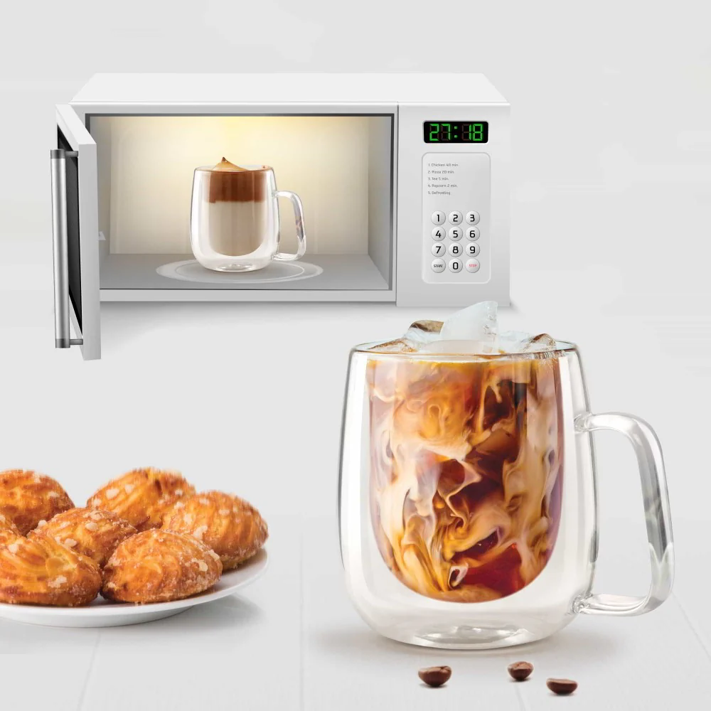 Double Wall Tea/Coffee Glass Mug (Treo by Milton) - Image 3