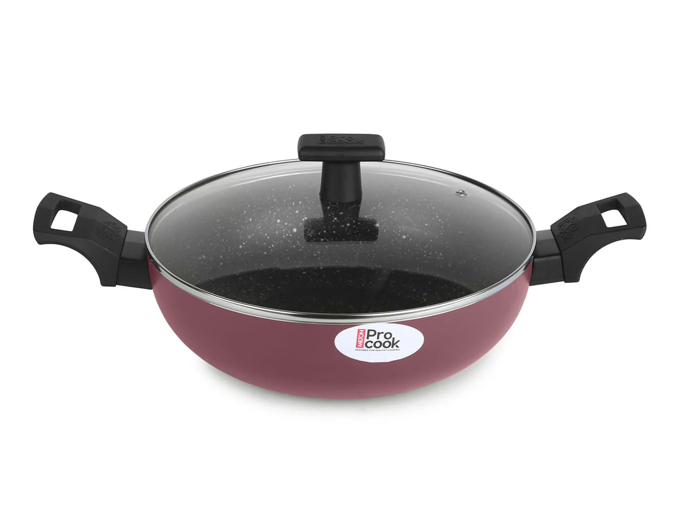 Granito Induction Kadhai with Glass Lid (Milton Procook) - Image 5