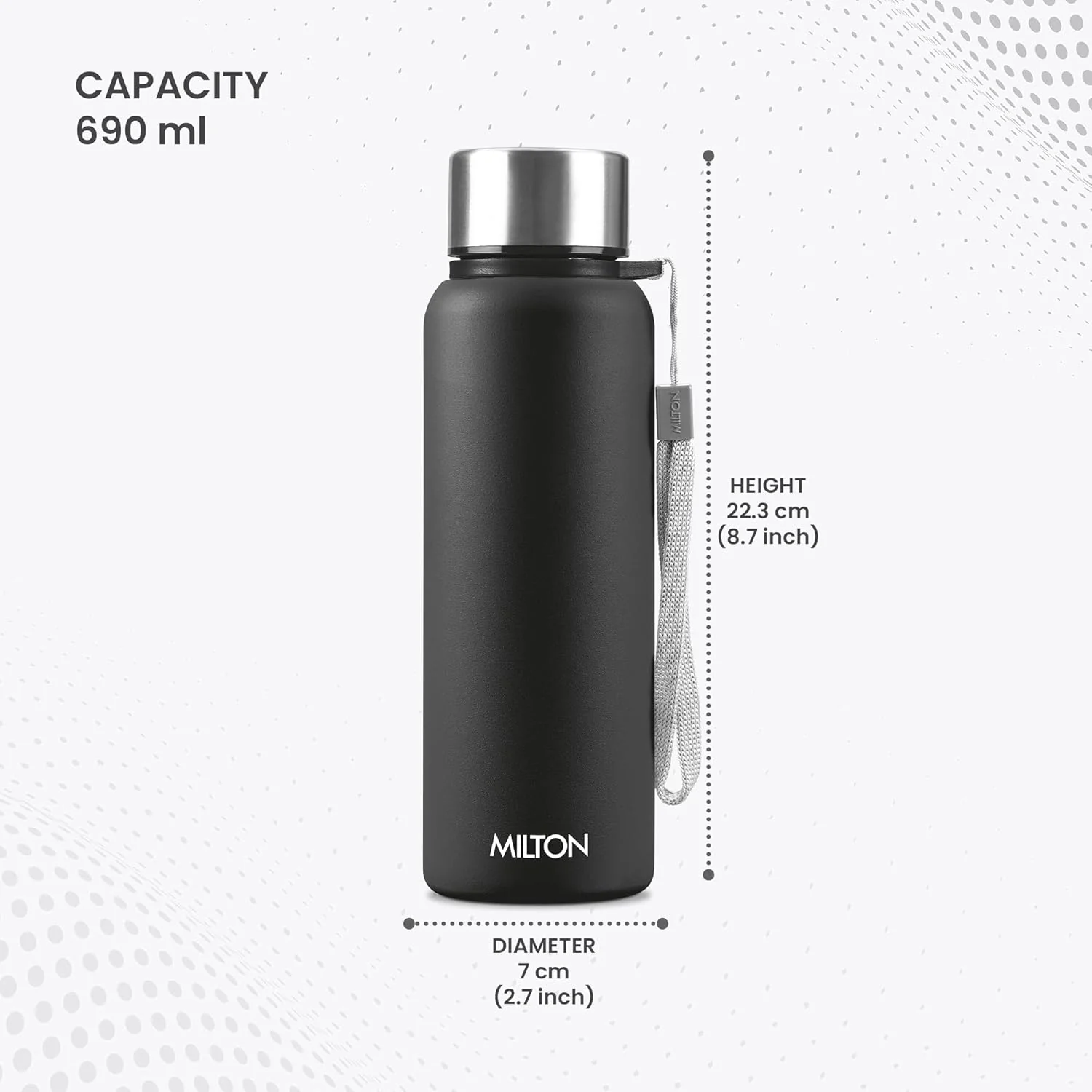 Brim Stainless Steel Bottle (Milton) - Image 3
