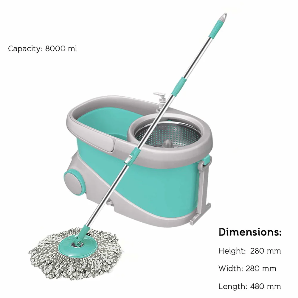 Prime Mop with Big Wheels and Stainless Steel Wringer (Spotzero by Milton) - Image 3