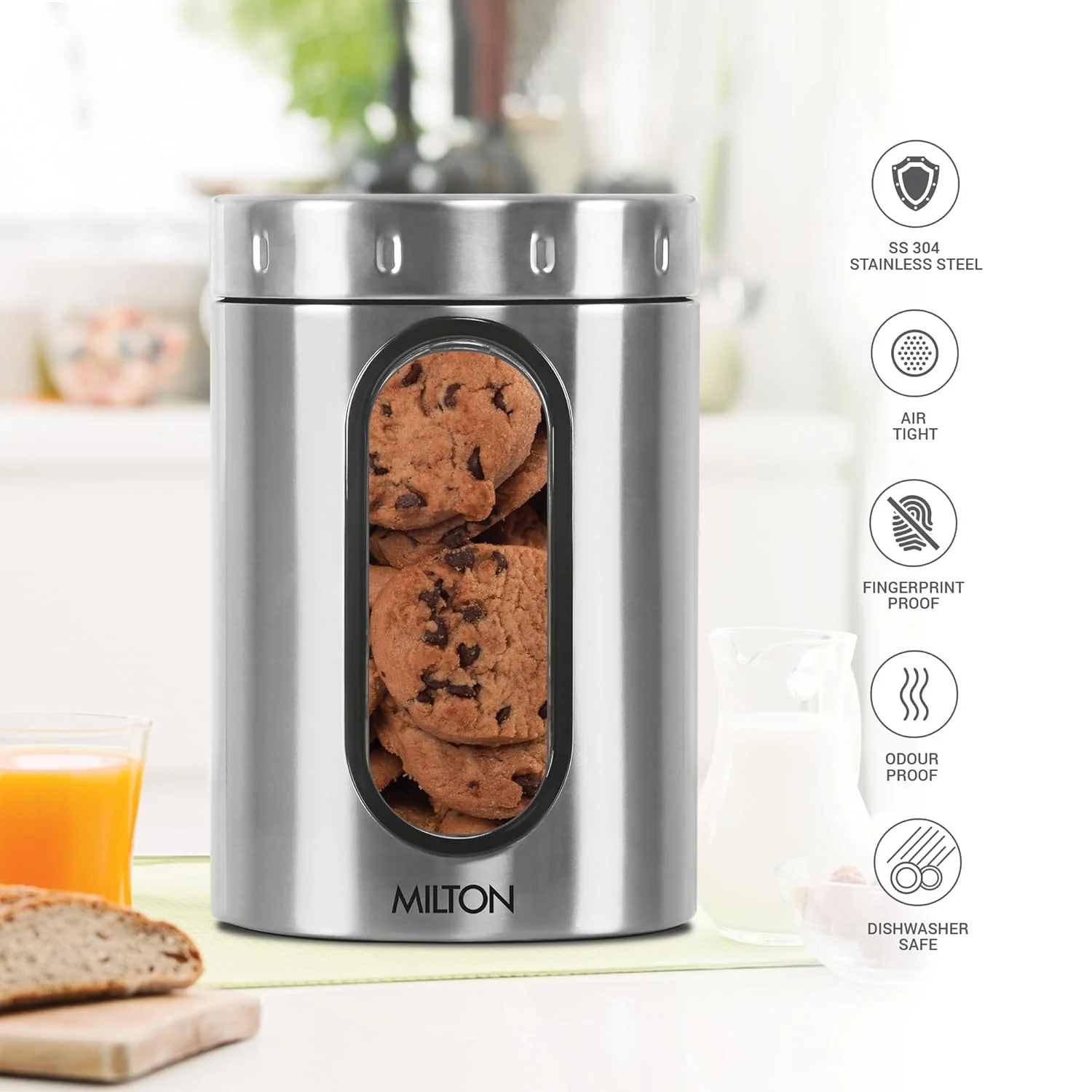 Steel Crispy Storage Jar (Milton) - Image 3