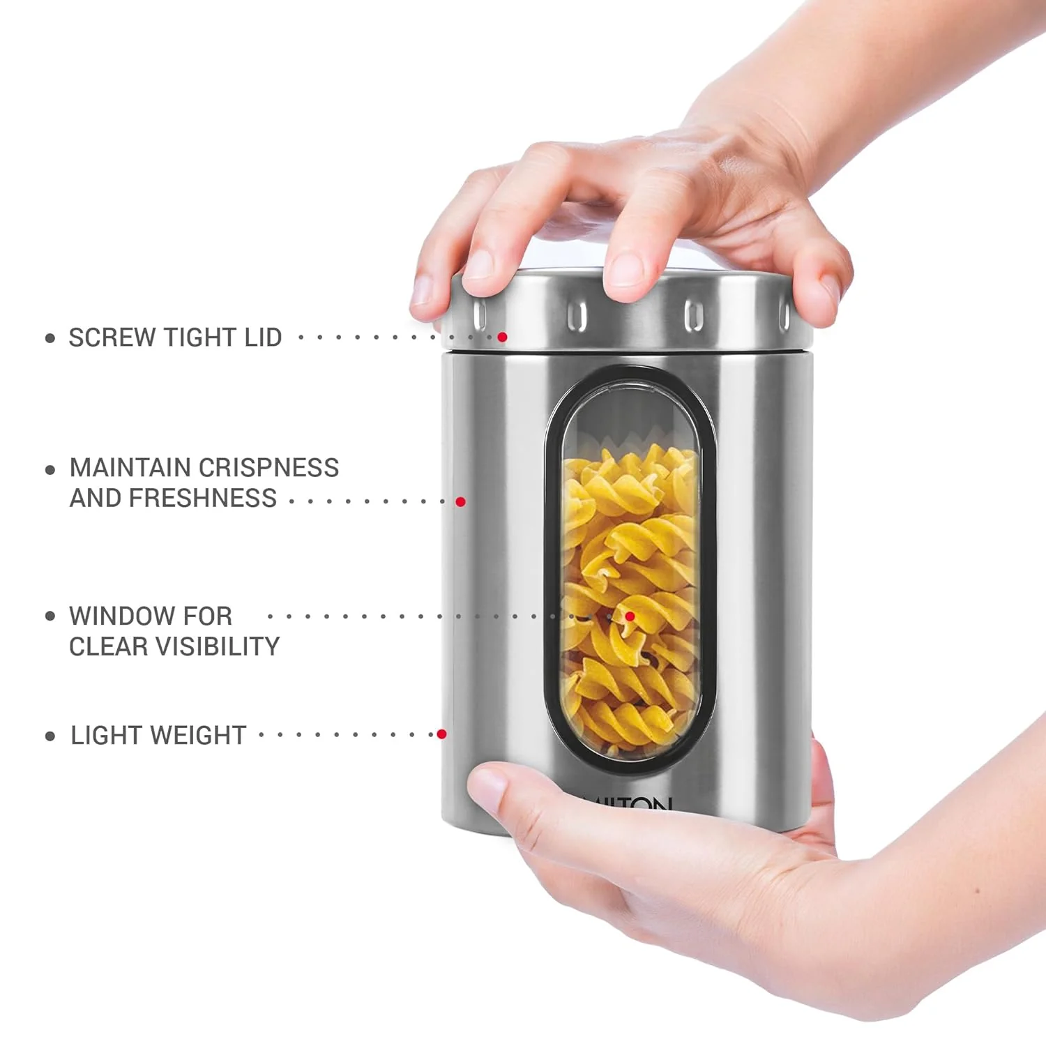 Steel Crispy Storage Jar (Milton) - Image 4