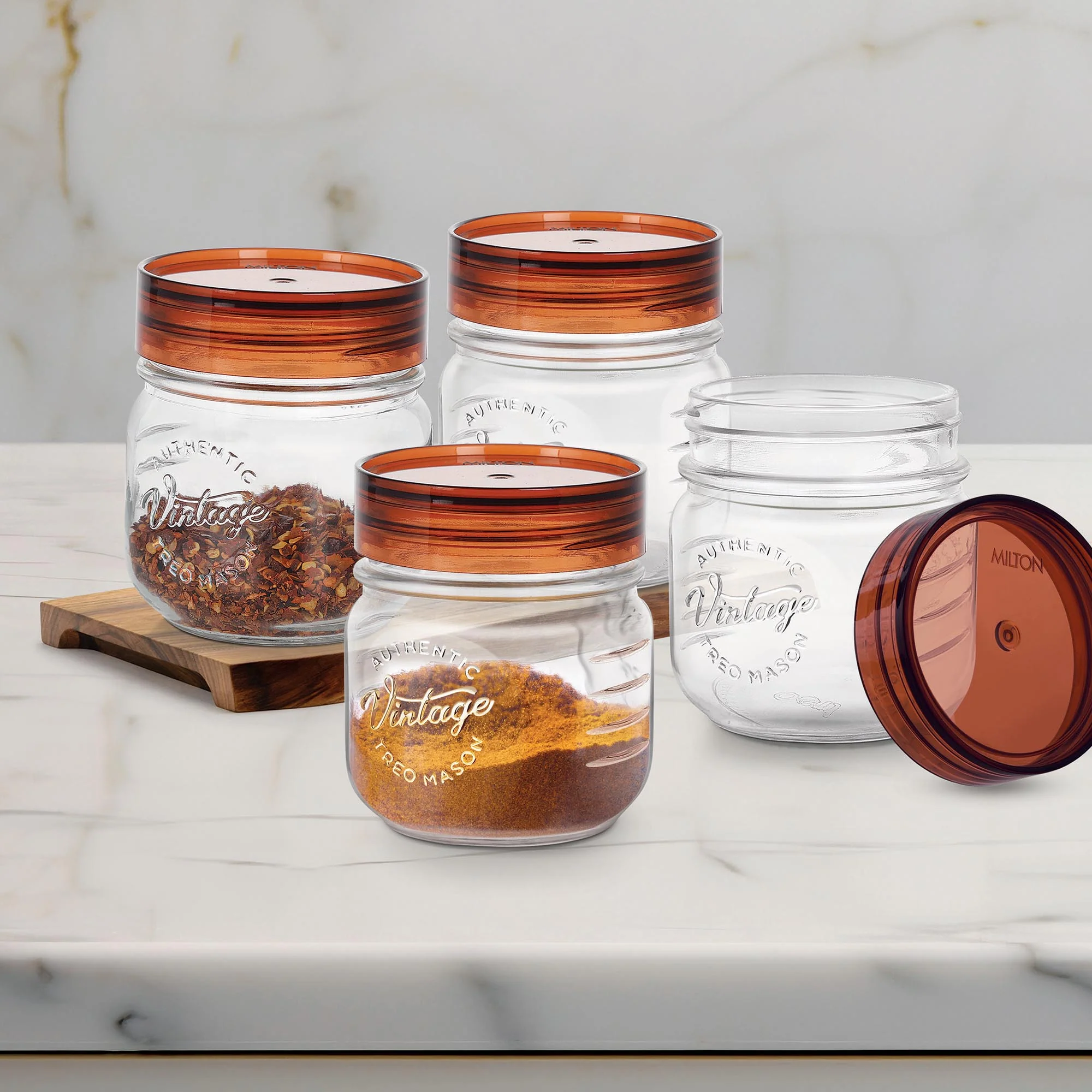 Vintage Glass Jar With Lid  (Treo by Milton) - Image 3