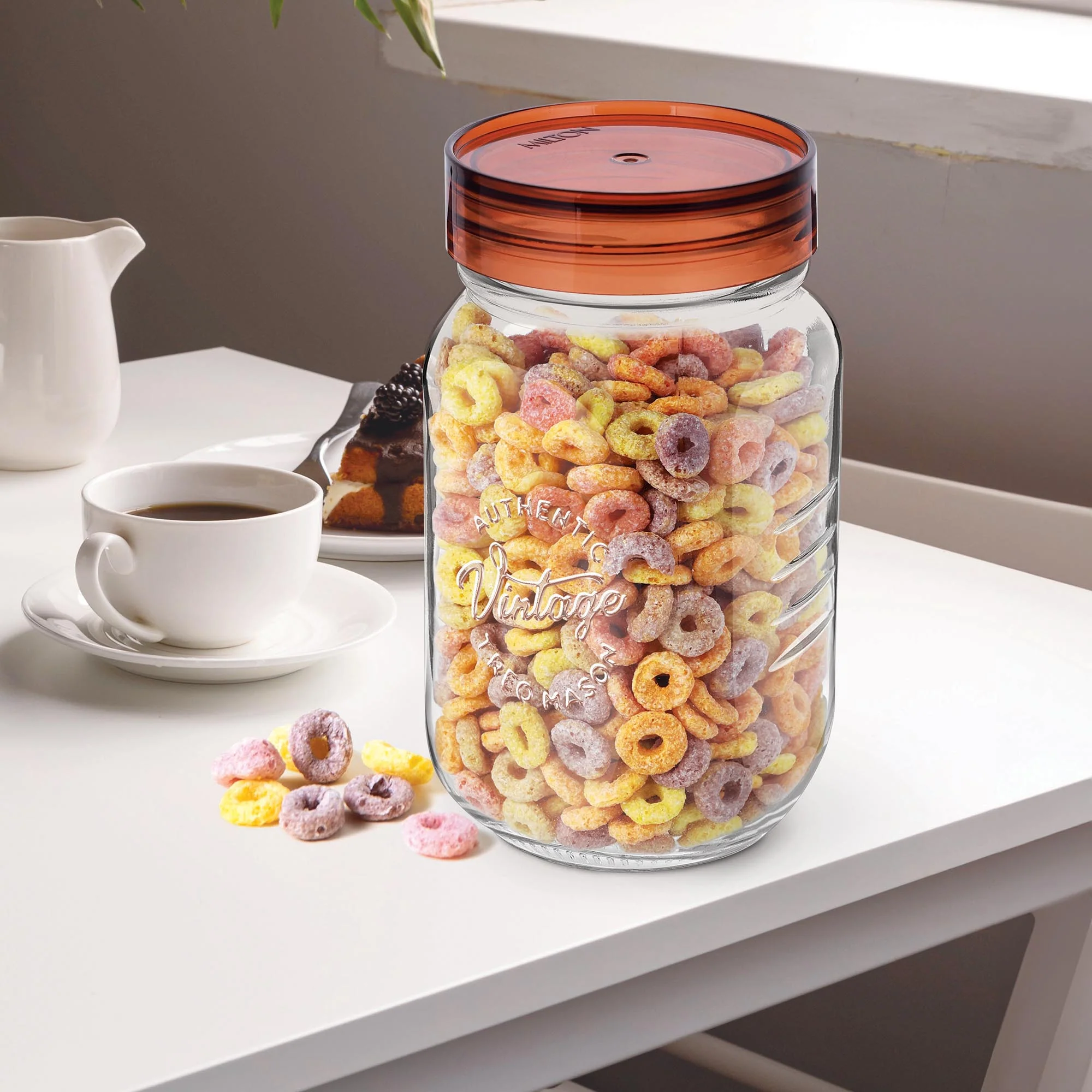 Vintage Glass Jar With Lid  (Treo by Milton) - Image 5