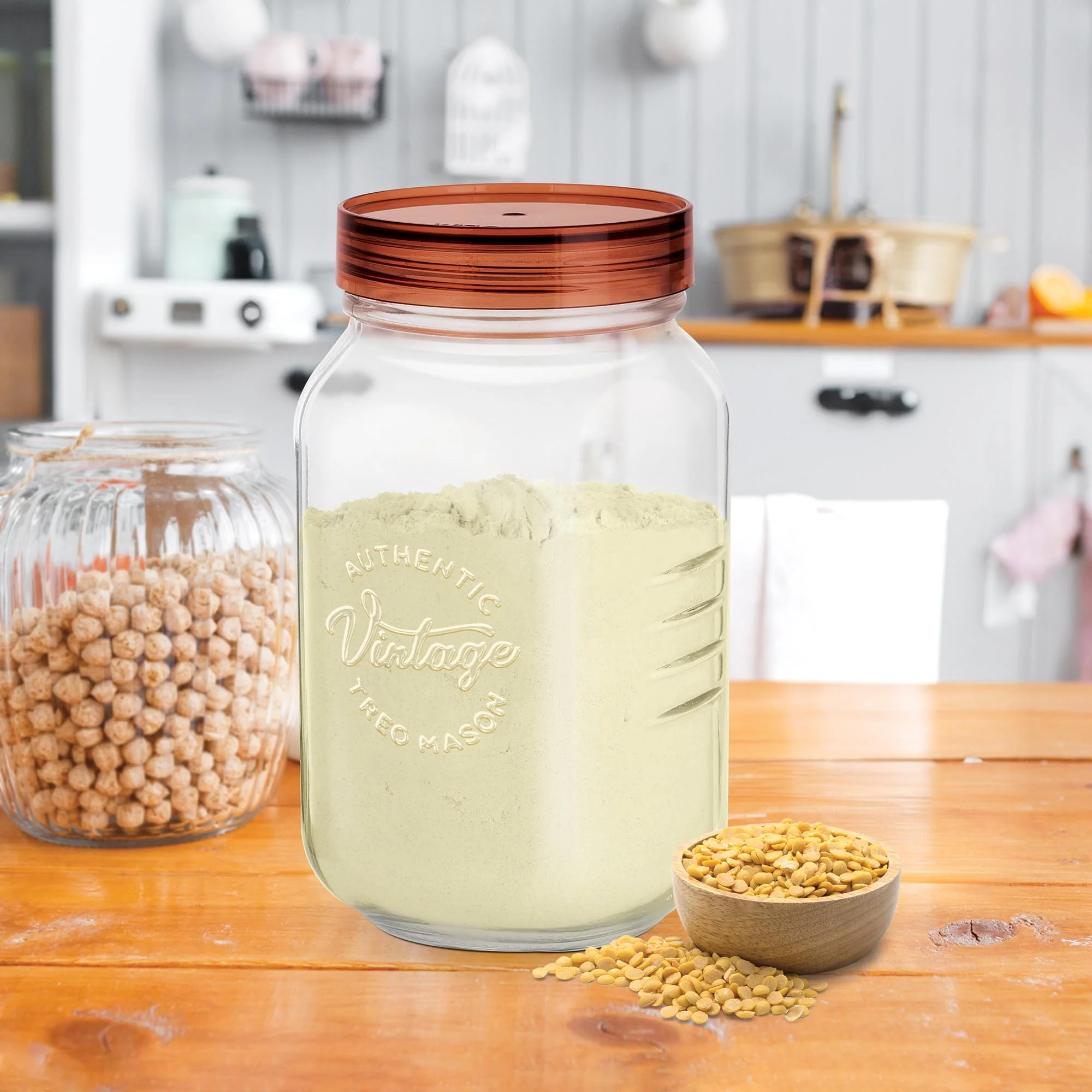 Vintage Glass Jar With Lid  (Treo by Milton) - Image 7