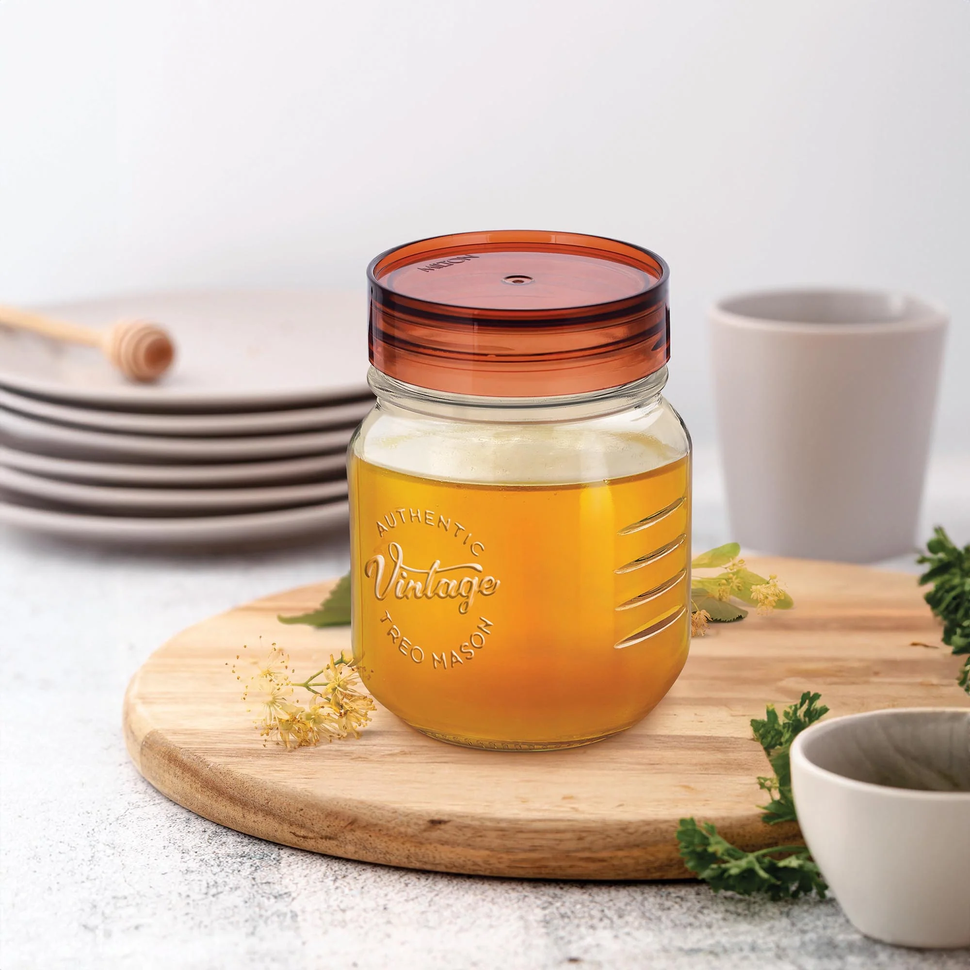 Vintage Glass Jar With Lid  (Treo by Milton) - Image 9